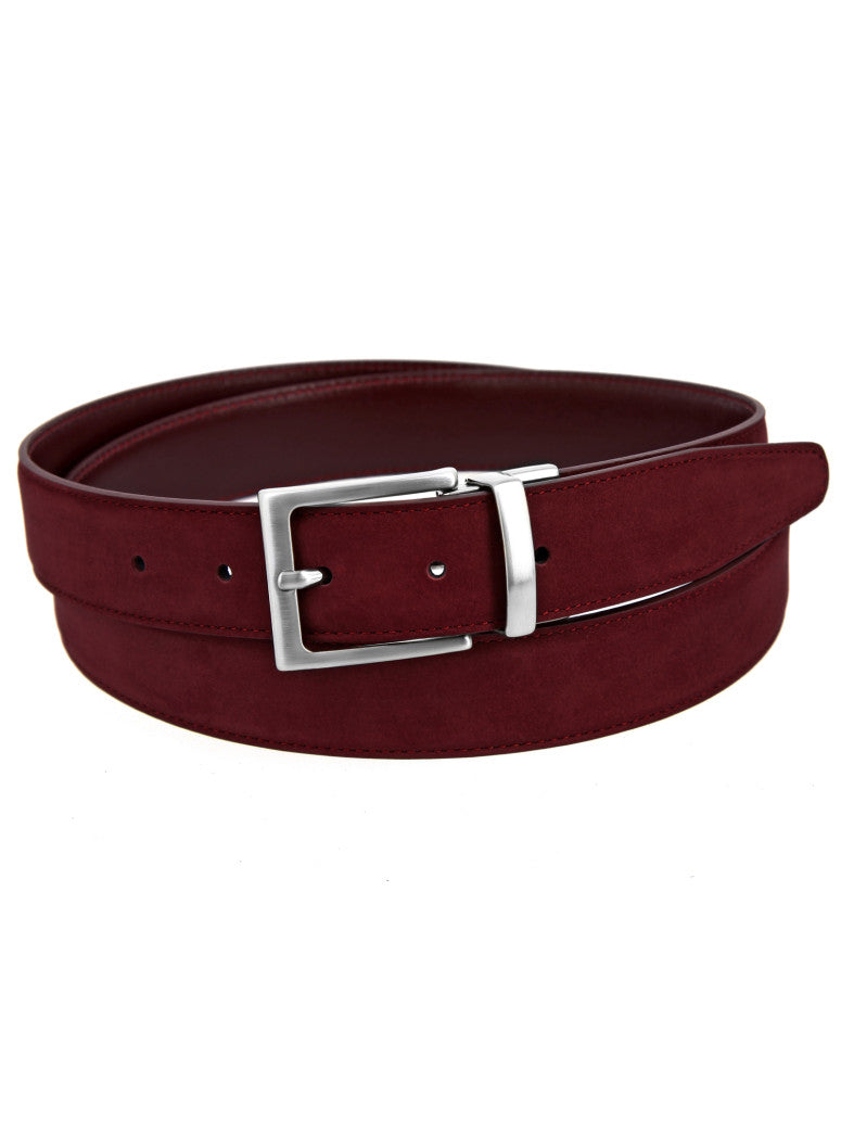 Reversible Belt In Leather And Nubuck Clint