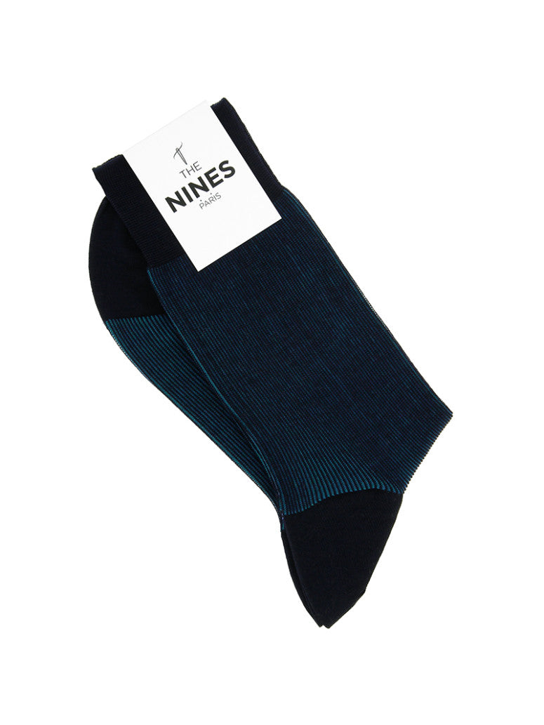 Ribbed Cotton Lisle Socks Green