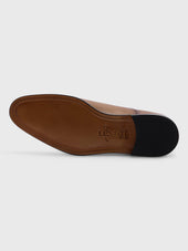 Richelieus En Cuir Lisse Cognac