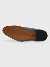 Richelieus En Cuir Lisse Bleu Marine