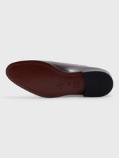 Richelieus En Cuir Lisse Marron