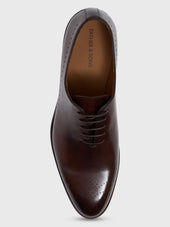 Richelieus En Cuir Lisse Marron