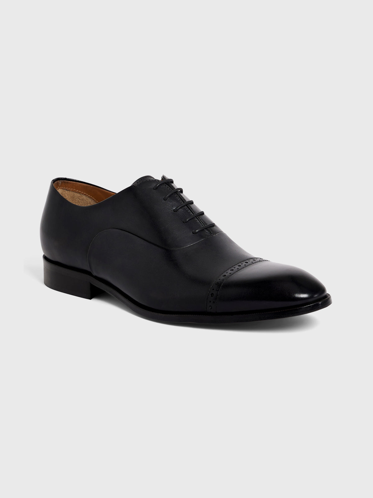 Richelieus En Cuir Lisse Noir