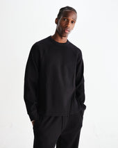 Riley Structured Waffle Crewneck Jumper
