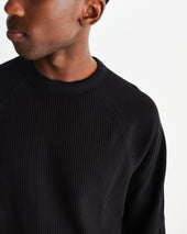 Riley Structured Waffle Crewneck Jumper