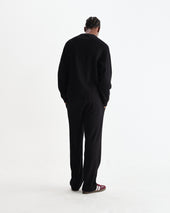 Riley Structured Waffle Crewneck Jumper