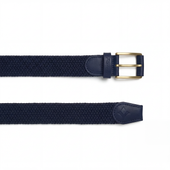 Ceinture Tress E Avec D Tails En Cuir Et Boucle Dor E