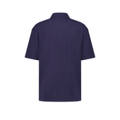 Chemise en tricot nid d'abeille avec col requin