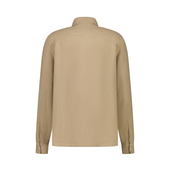 Chemise à manches longues en lin avec poche