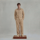 Chemise à manches longues en lin avec poche