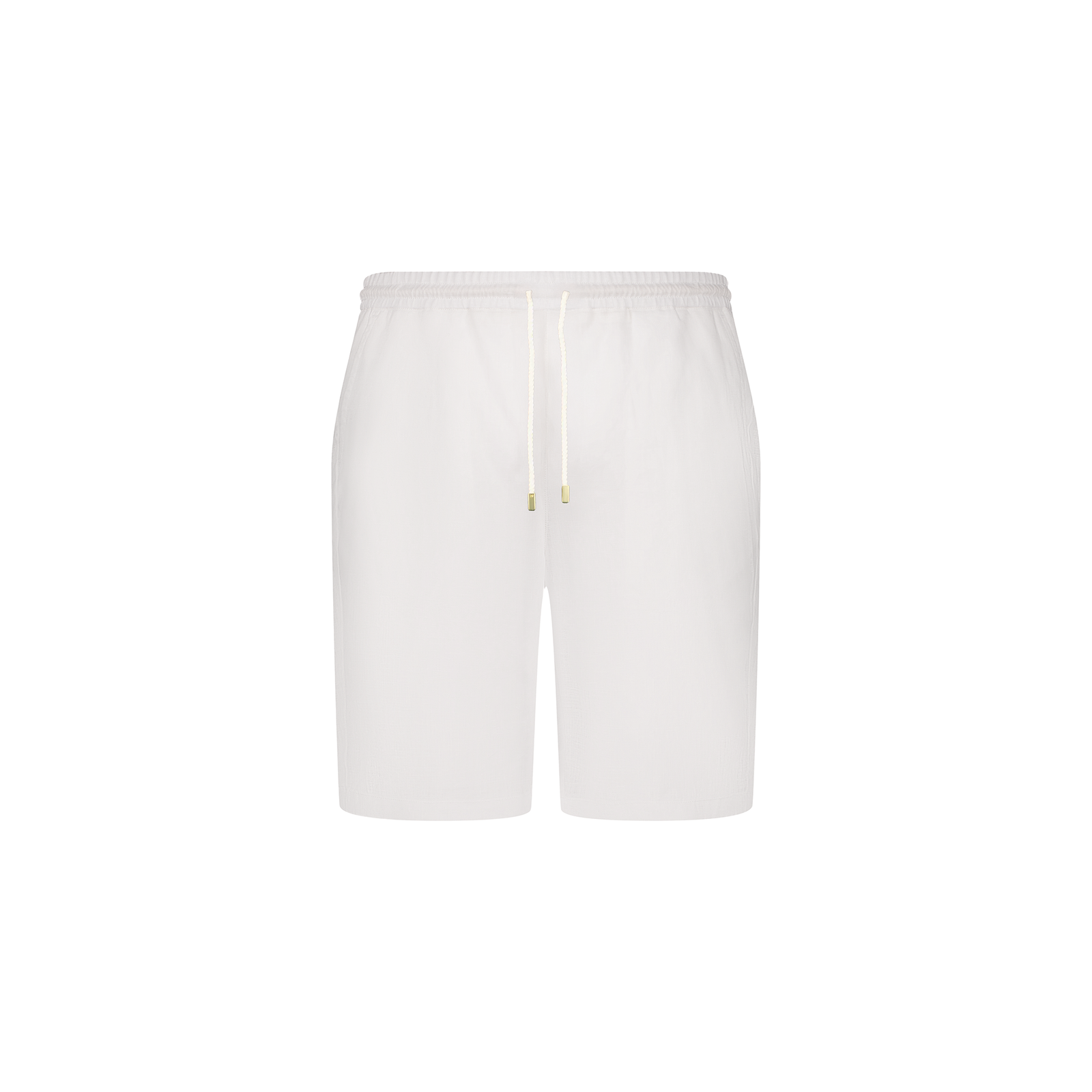Short en lin avec cordon de serrage