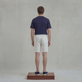 Short en lin avec cordon de serrage