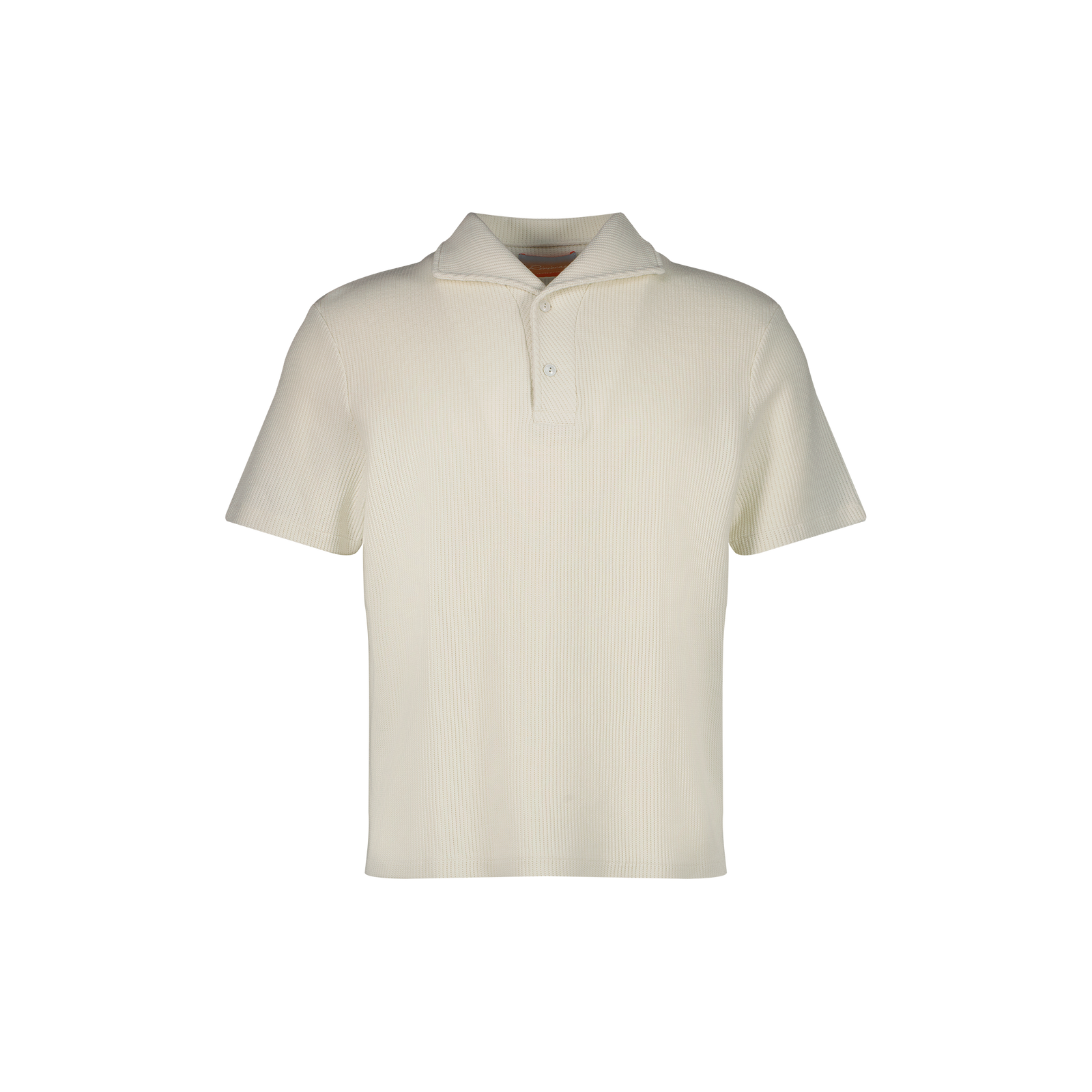 Polo col requin boutonné en interlock