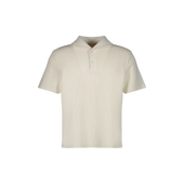Polo col requin boutonné en interlock