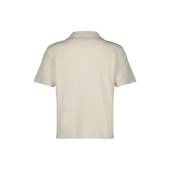 Polo col requin boutonné en interlock
