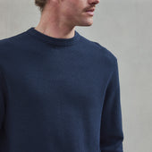Sweatshirt col rond en interlock