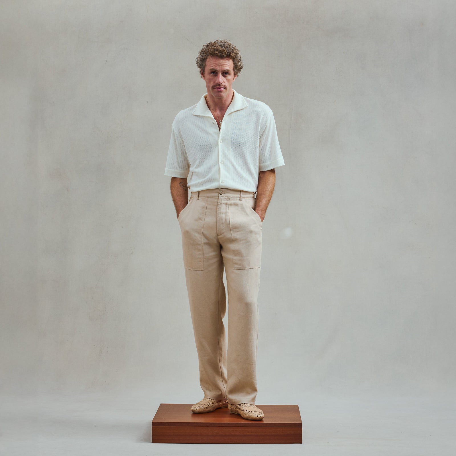 Pantalon Fatigue Beige