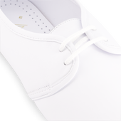 Jazz Cuir Lacet Blanc