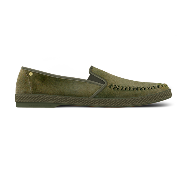 Classic Suede Tressé Kaki