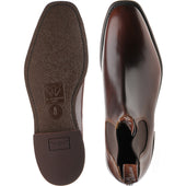 RM Williams Comfort Craftsman mens rubber-soled Chelsea boots in mid brown calf
