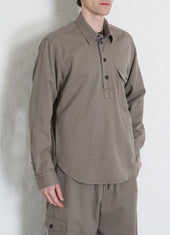 ROBERT | Casual Pull-on Shirt | Light Grey