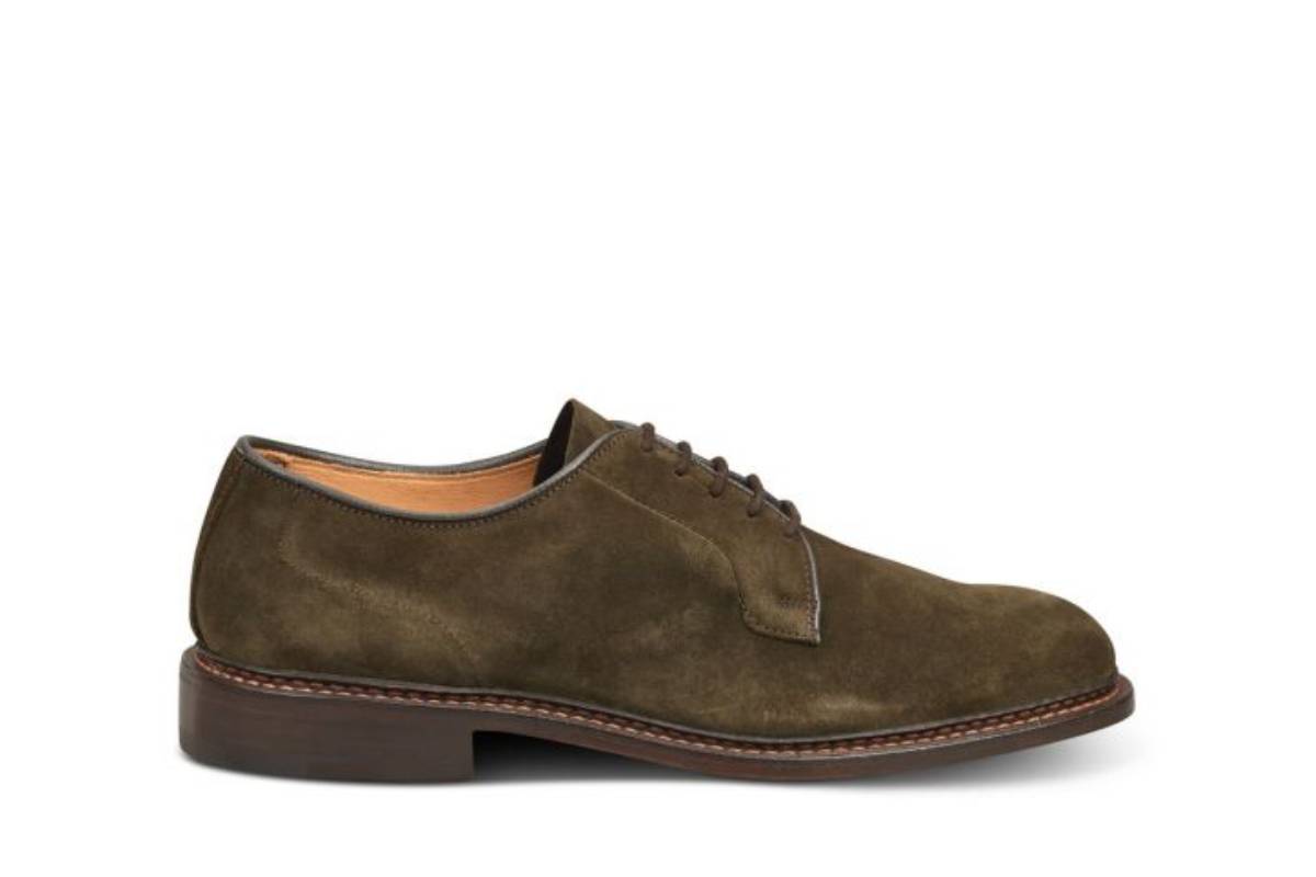 Robert Derby Shoe Earth Suede