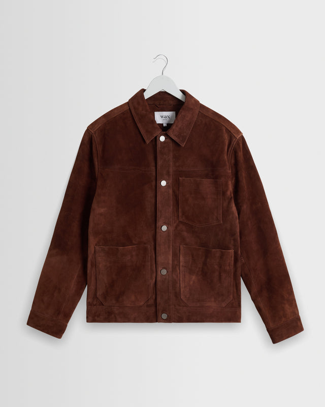 Robin - Brown Suede Chore Jacket