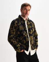 Rockley And Khaki Shapes Jumbo Corduroy Overshirt