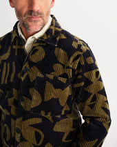 Rockley And Khaki Shapes Jumbo Corduroy Overshirt