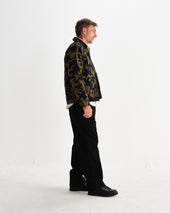 Rockley And Khaki Shapes Jumbo Corduroy Overshirt