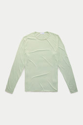 Bamboo Sorona LongSleeve Roll Neck T-Shirt Green Lily