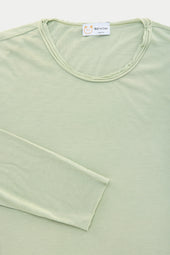 Bamboo Sorona LongSleeve Roll Neck T-Shirt Green Lily