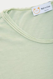 Bamboo Sorona LongSleeve Roll Neck T-Shirt Green Lily