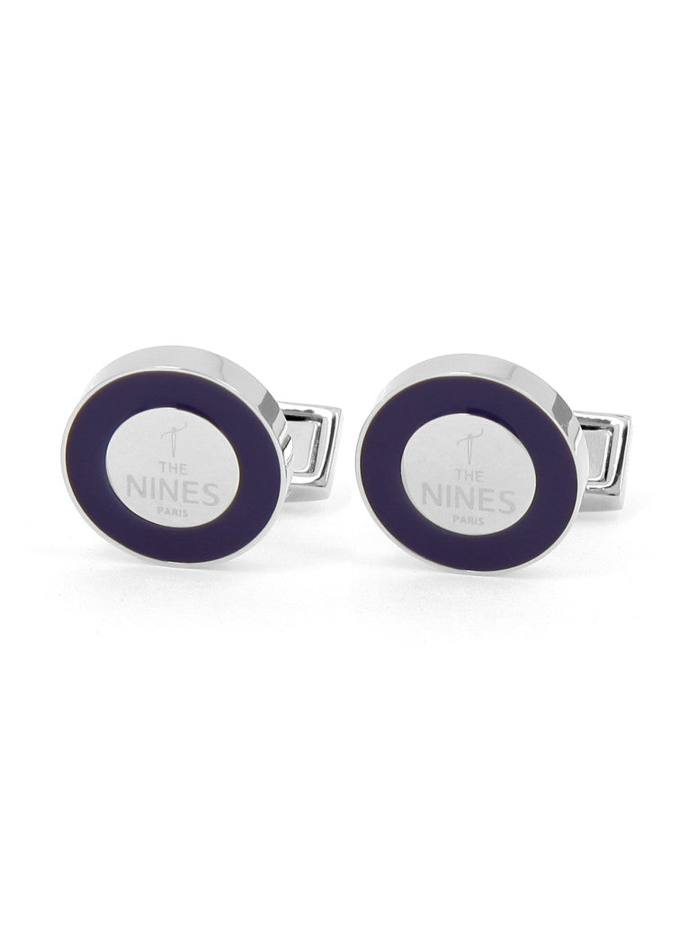Round Cufflinks And Blue The Nines