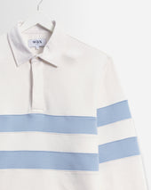 Rowhill And Light Blue Stripe Loopback Rugby Shirt