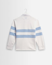 Rowhill And Light Blue Stripe Loopback Rugby Shirt