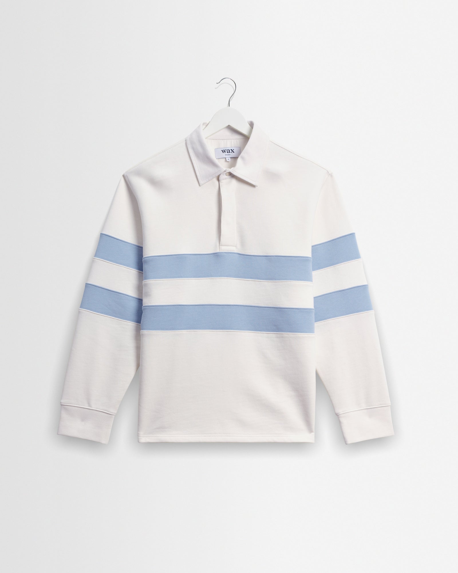 Rowhill And Light Blue Stripe Loopback Rugby Shirt