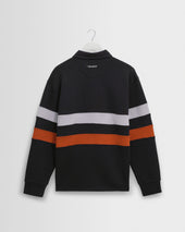 Rowhill Stripe Panelled Loopback Rugby Shirt