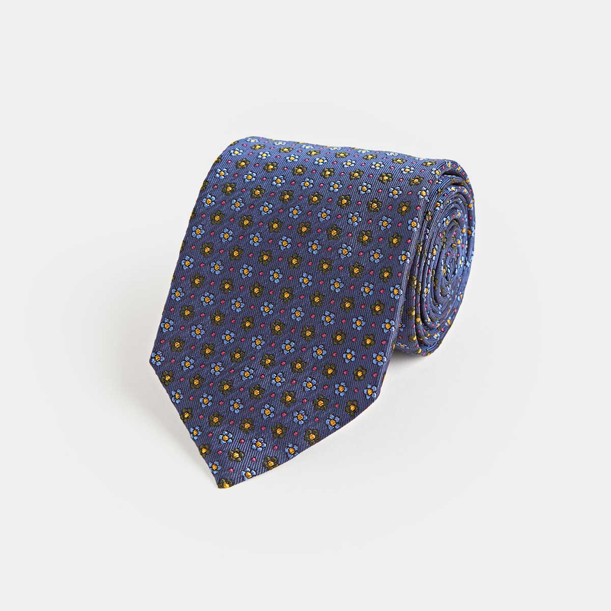Blossom Motif Silk Tie