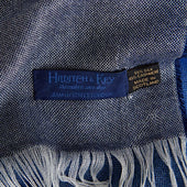Large Check Silk Cashmere Scarf