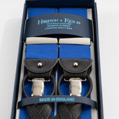 Classic Deep Blue Silk Barathea Braces