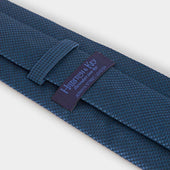Small Houndstooth Wool Silk Blend Tie