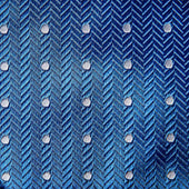White Spot Herringbone Silk Tie