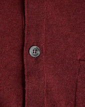 Russet Red Lightweight Cashmere Cardigan