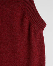 Russet Red V Neck Cashmere Slipover