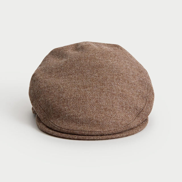 Russet Wool Flat Cap