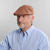 Linen Flat Cap