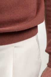 Rusty Cashmere Round Neck Made In Italy