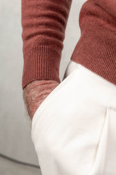 Rusty Cashmere Round Neck Made In Italy