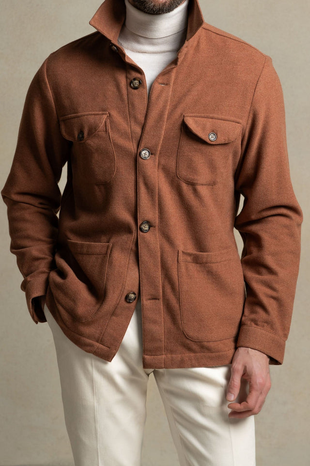 Rusty Safari Jacket flannel Super 180s – Made in Italy